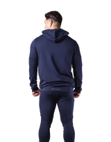 Standard Fit Stretch Pullover Hoodie - Navy