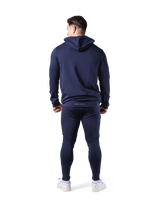 Standard Fit Stretch Pullover Hoodie - Navy