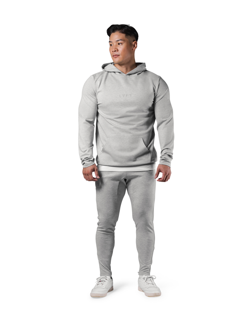 Standard Fit Stretch Pullover Hoodie - Grey