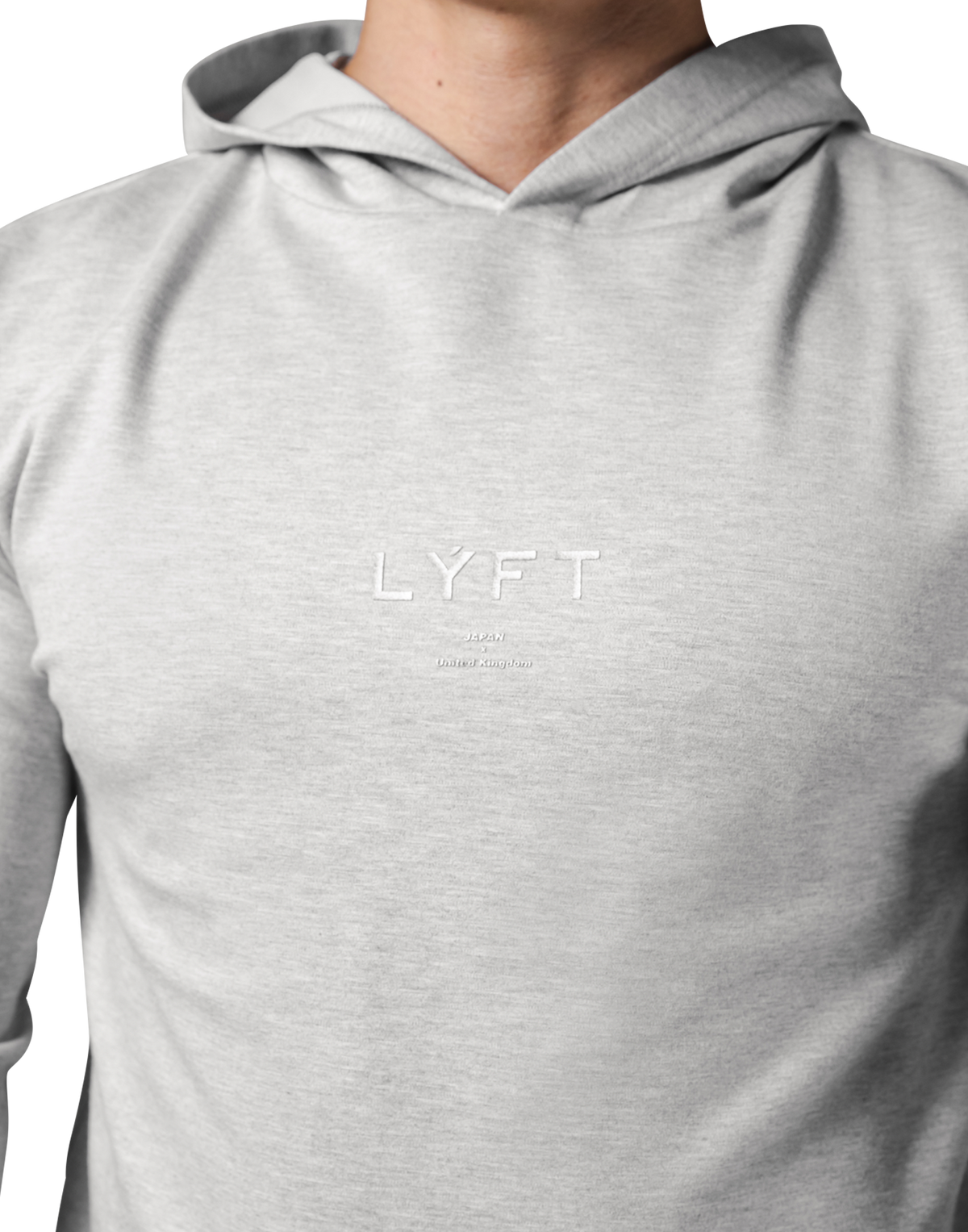 Standard Fit Stretch Pullover Hoodie - Grey