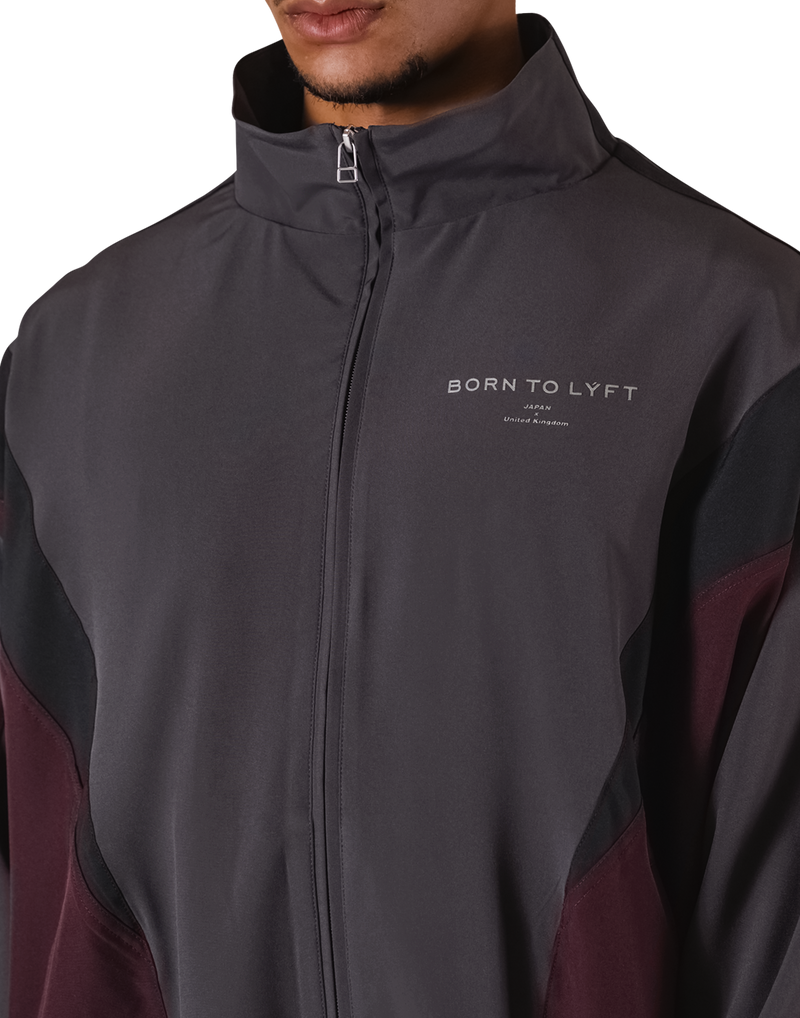 2LINE OVERSIZE TRACK JACKET - BROWN 2LINE OVERSIZE TRACK JACKET - BROWN