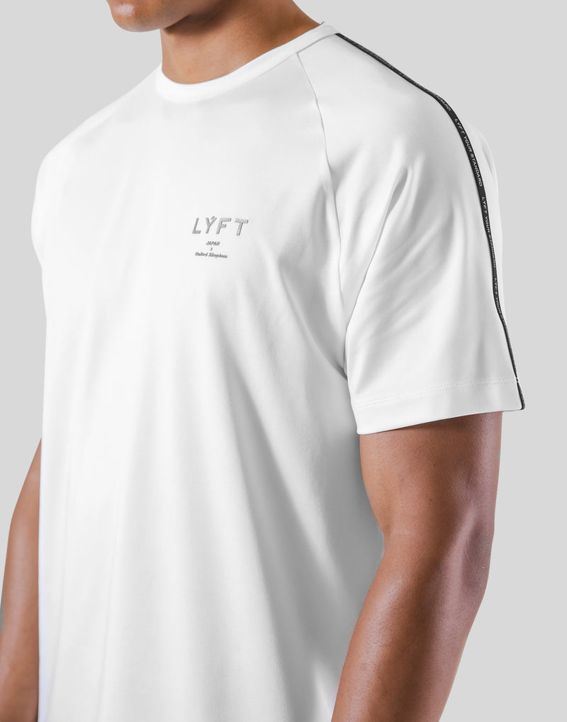 Logo Line Stretch T-Shirt - White – LÝFT