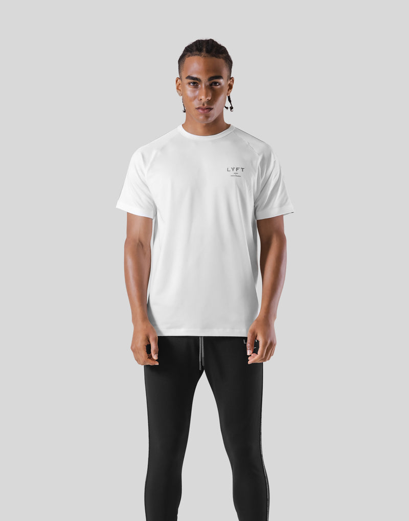 Logo Line Stretch T-Shirt - White