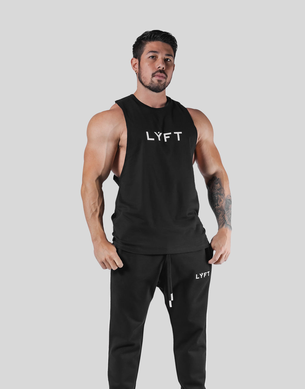 18 Logo Drop Tanktop - Black – LÝFT