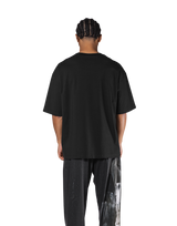 Box Patch Stretch Big T-Shirt - Black