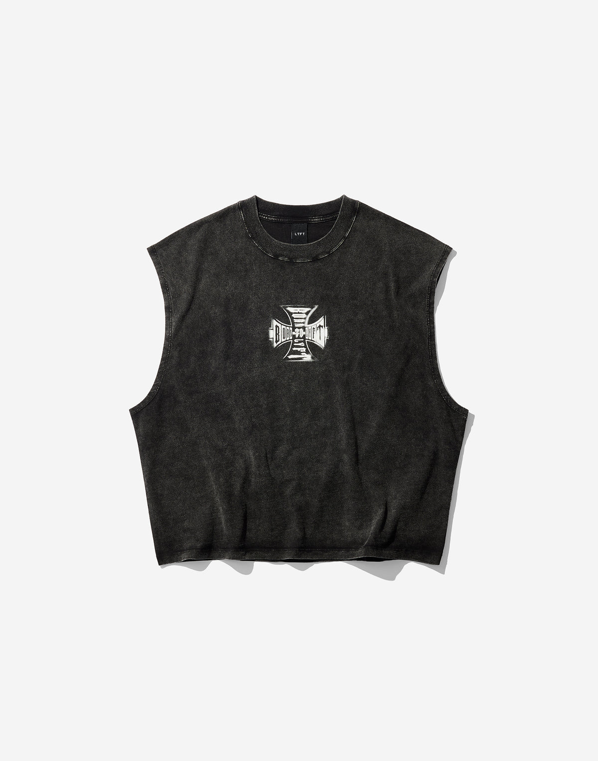 Iron Cross Logo Vintage Tanktop - Black