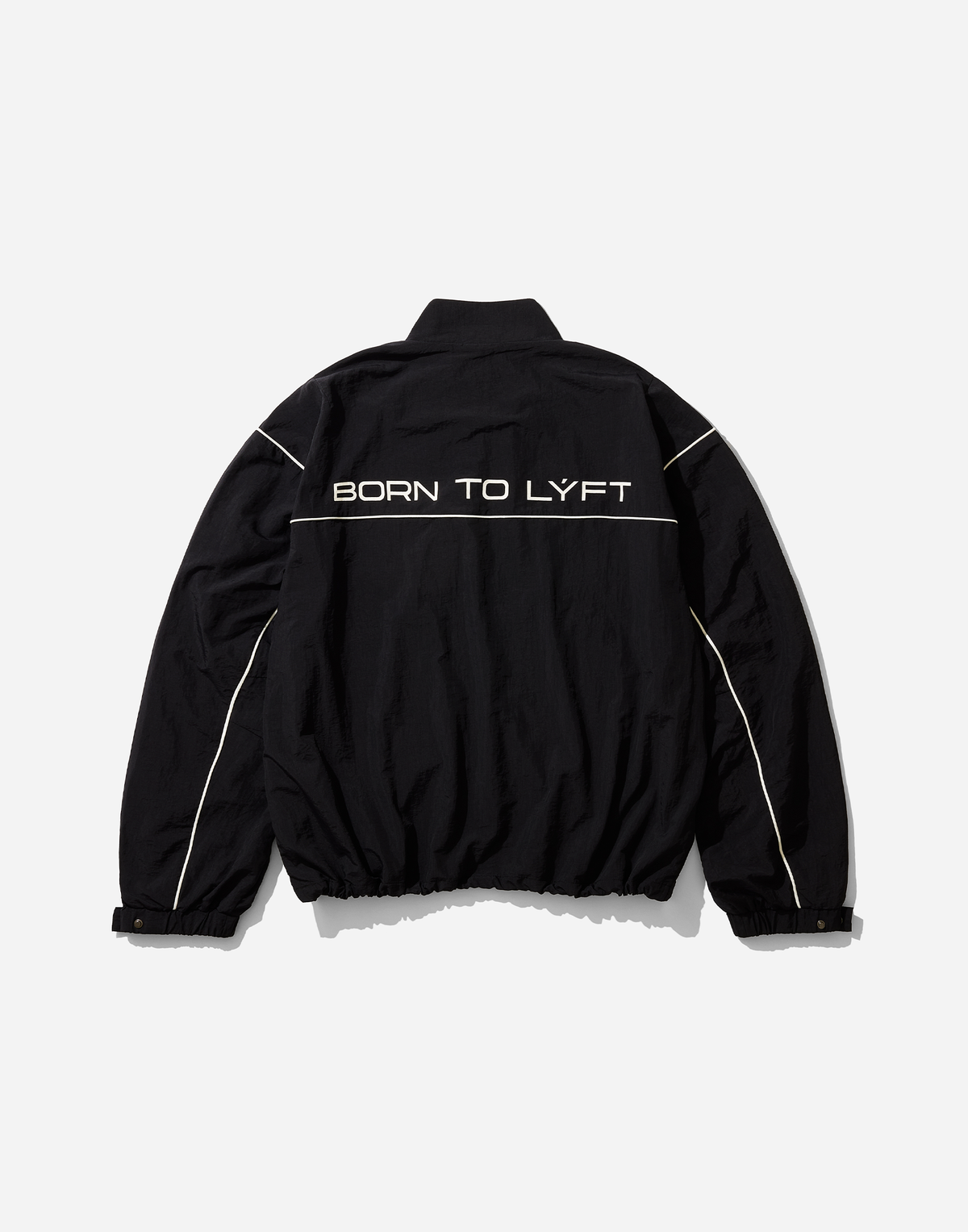 BORN TO LÝFT Racing Nylon Jacket - Black