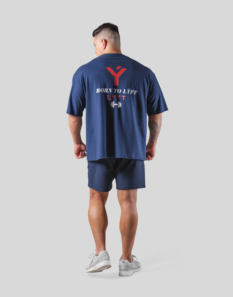 Multi Logo Big T-Shirt - Navy