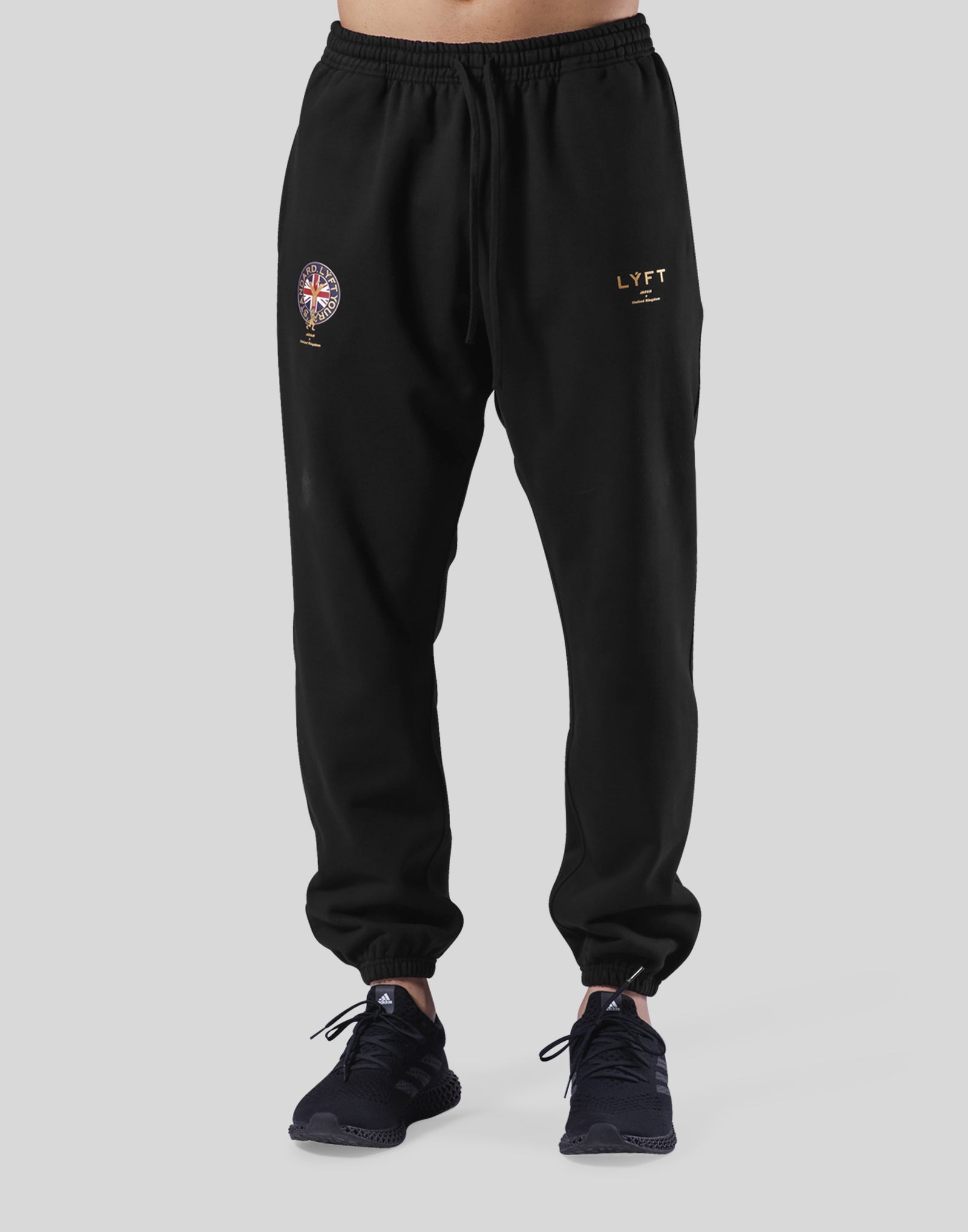 Emblem Oversize Sweat Pants - Black – LÝFT