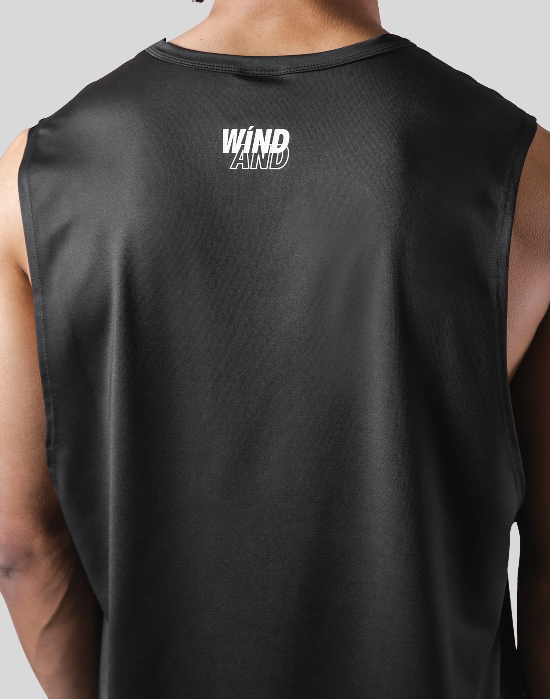 LÝFT × WIND AND SEA Stretch Loose Fit Tanktop - Black