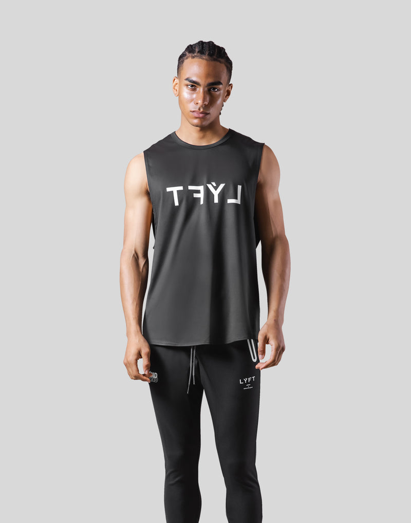 LÝFT × WIND AND SEA Stretch Loose Fit Tanktop - Black