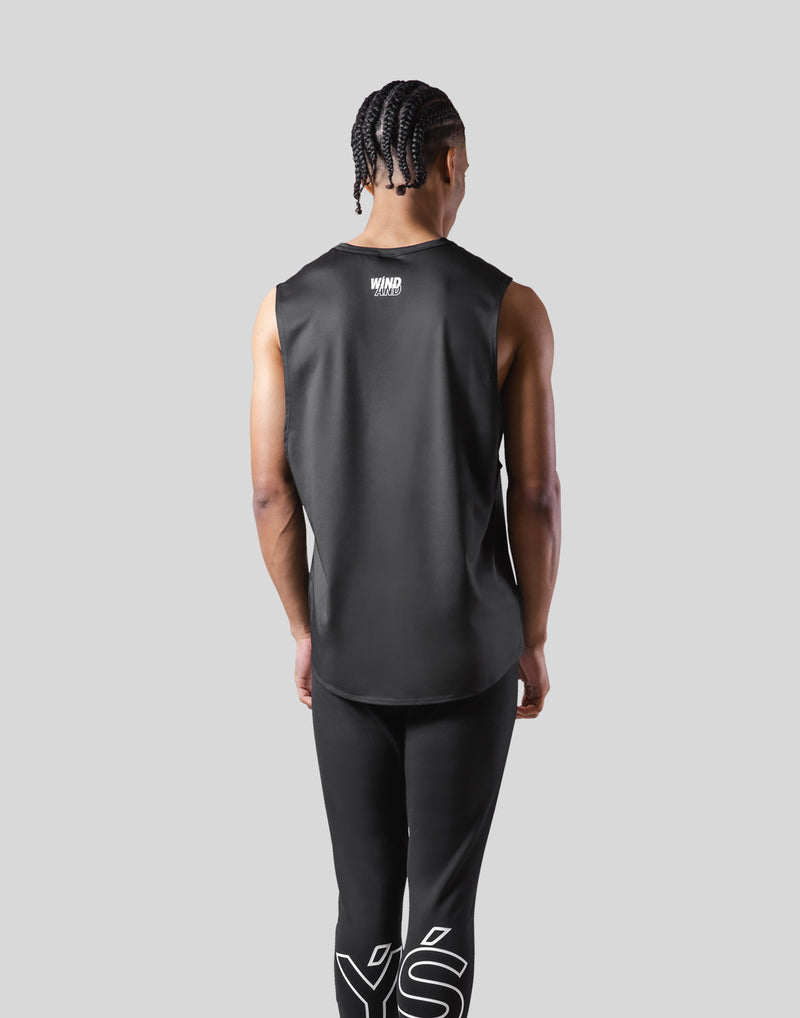 LÝFT × WIND AND SEA Stretch Loose Fit Tanktop - Black