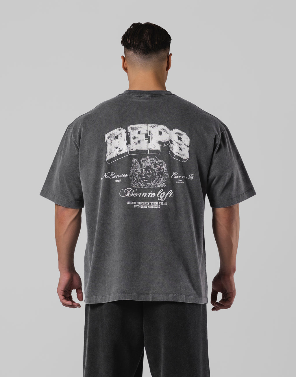 REPS Graphic Vintage Big T-Shirts - D.Grey – LÝFT
