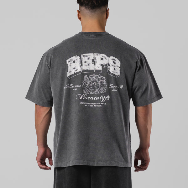 REPS Graphic Vintage Big T-Shirts - D.Grey – LÝFT REPS Graphic Vintage Big T-Shirts - D.Grey – LÝFT