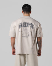 REPS Graphic Vintage Big T-Shirts - Ivory