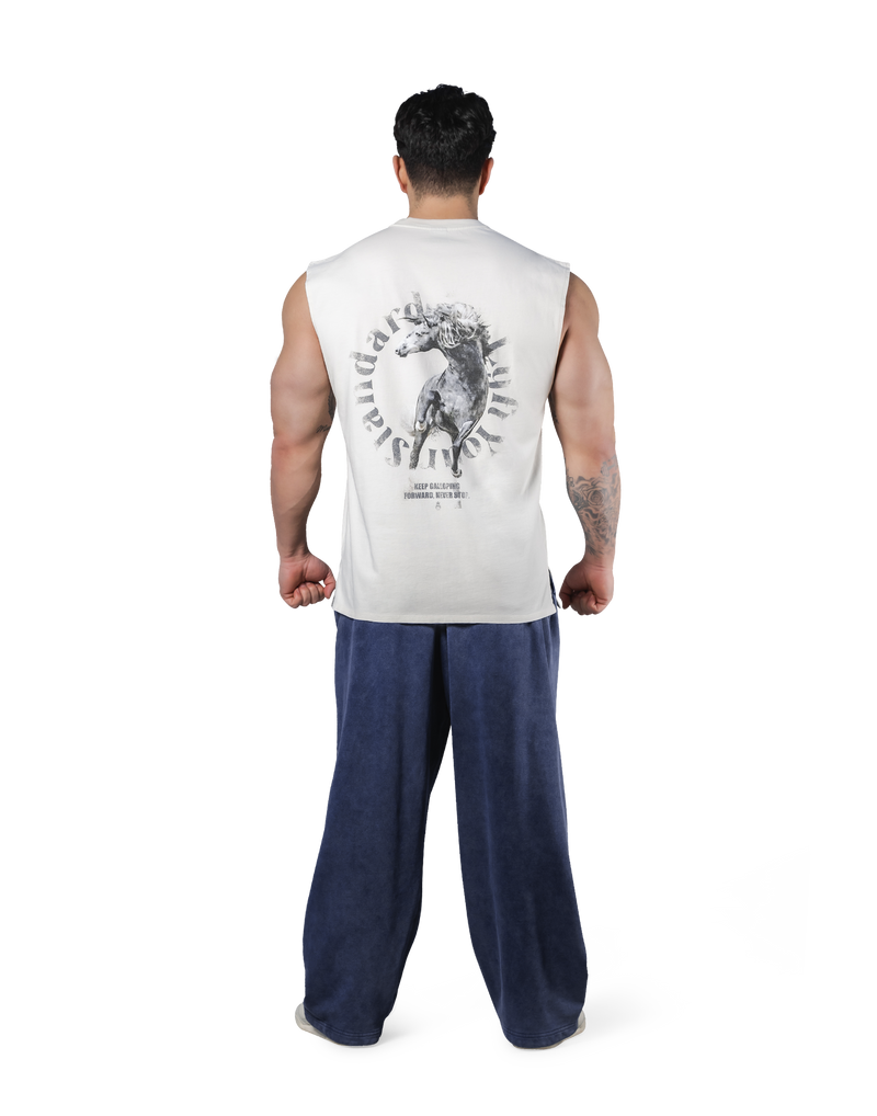 Horse Graphic Vintage Tanktop - Ivory