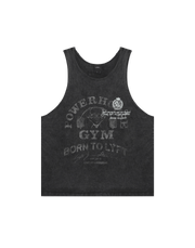 LÝFT × Power House Gym Vintage Relax Tanktop - Black