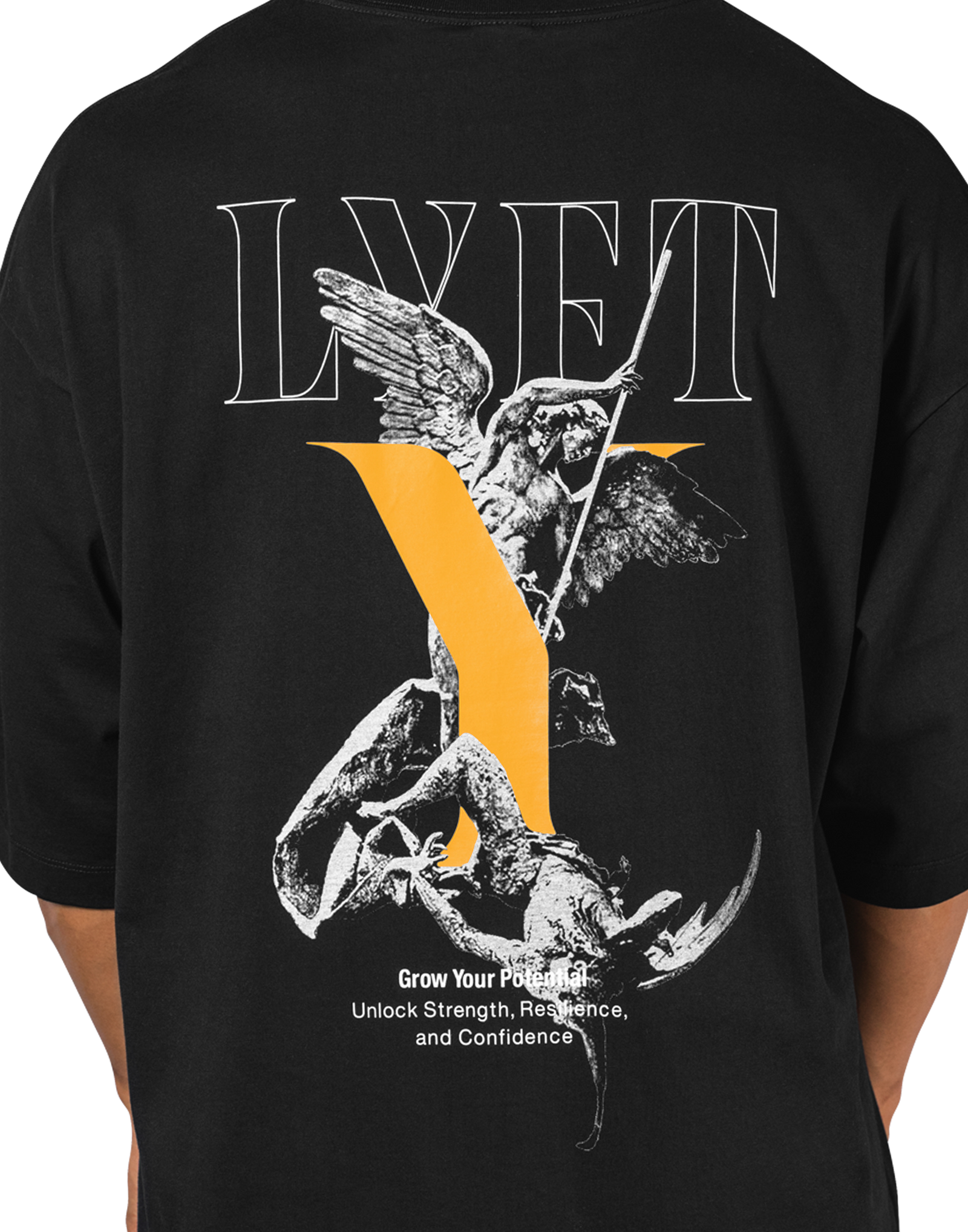 Statue Y Extra Big T-Shirt - Black – LÝFT Statue Y Extra Big T-Shirt - Black – LÝFT
