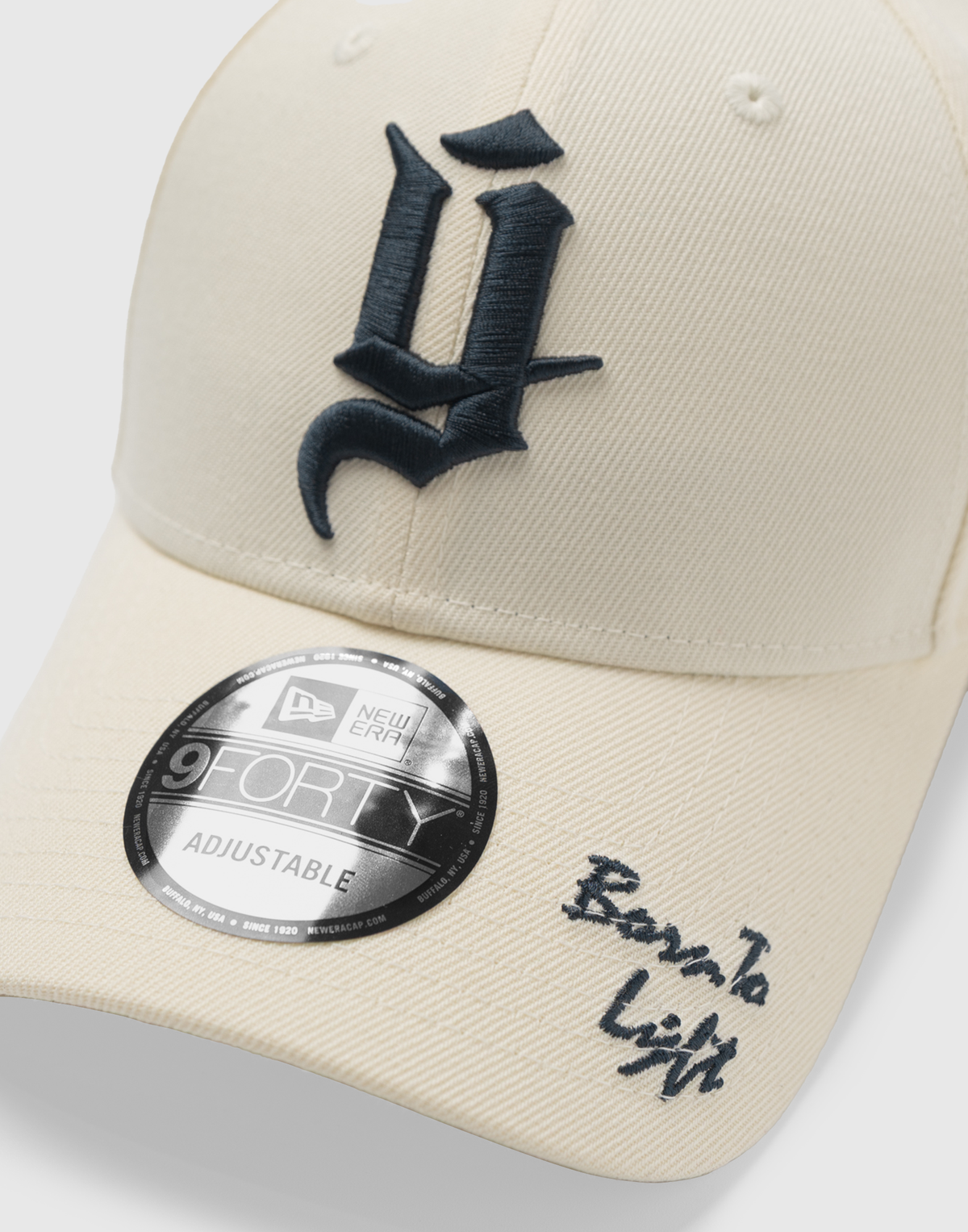 LÝFT × New Era 9Forty Old Ý Logo - White