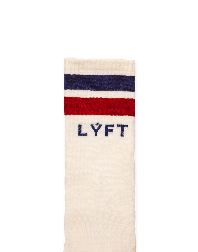 LÝFT 2Line Socks - White