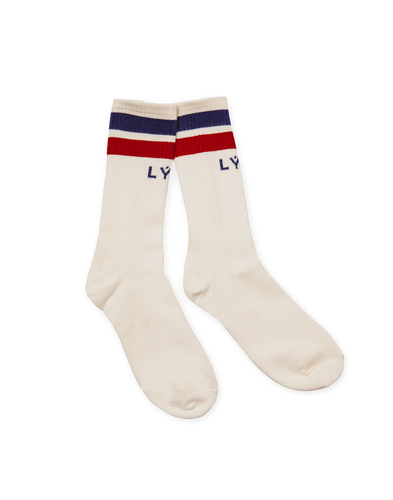 LÝFT 2Line Socks - White
