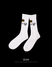 BATMAN / Bat Signal Socks - White