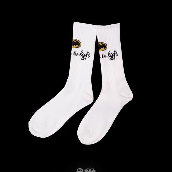 BATMAN / Bat Signal Socks - White – LÝFT