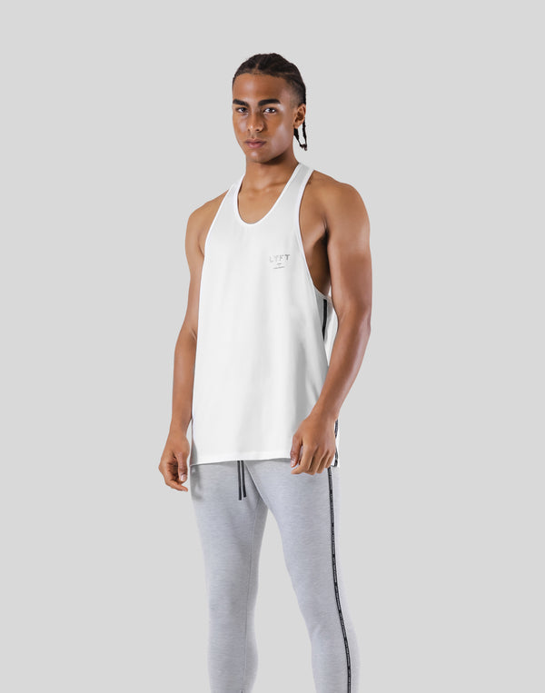 Logo Line Stretch Training Tanktop - White