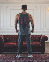 LÝFT × Power House Gym Vintage Relax Tanktop - D.Grey