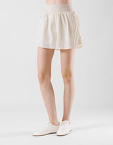 Embossed Nylon Shorts - White