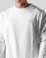 Back Emblem Long T-Shirt - White