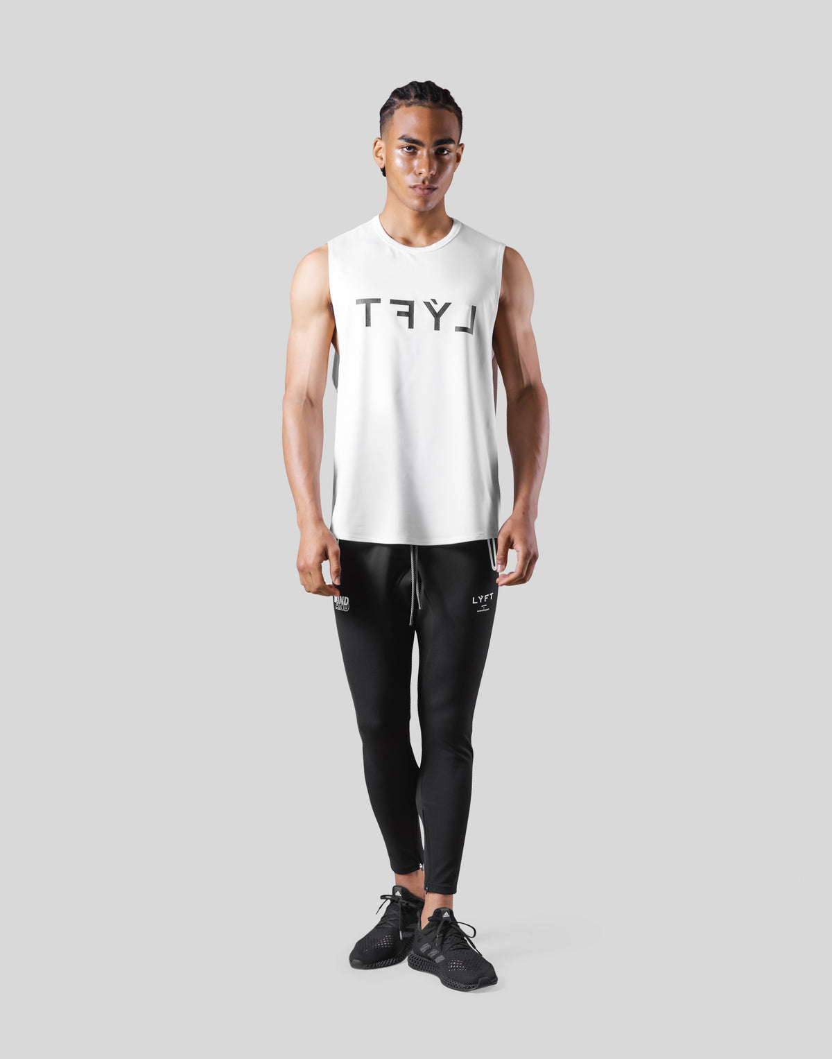 LÝFT × WIND AND SEA Stretch Loose Fit Tanktop - White