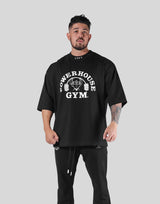 LÝFT × Power House Gym Extra Big T-Shirt - Black