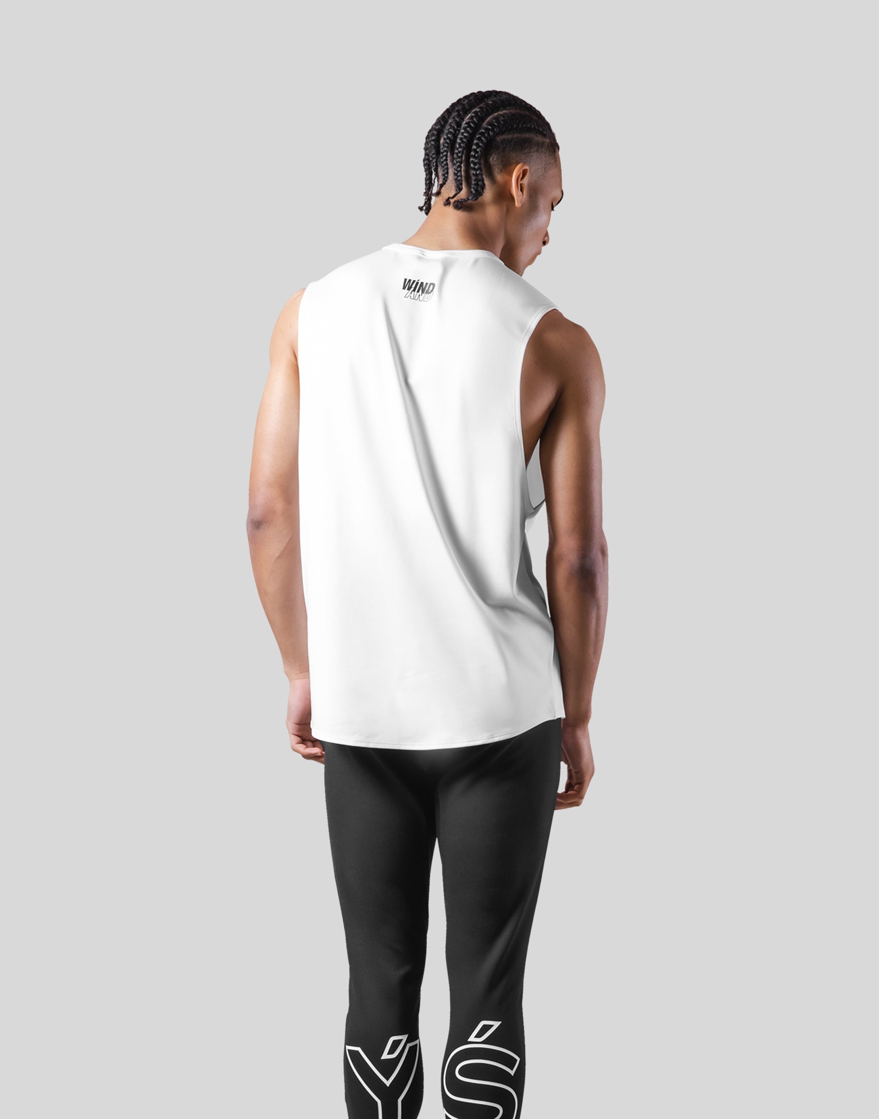 LÝFT × WIND AND SEA Stretch Loose Fit Tanktop - White