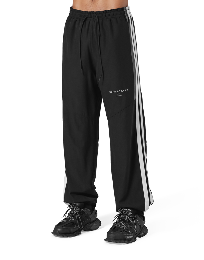 2Line Adjustable Wide Track Pants - Black – LÝFT 2Line Adjustable Wide Track Pants - Black – LÝFT