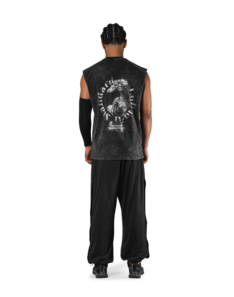 Horse Graphic Vintage Tanktop - Black