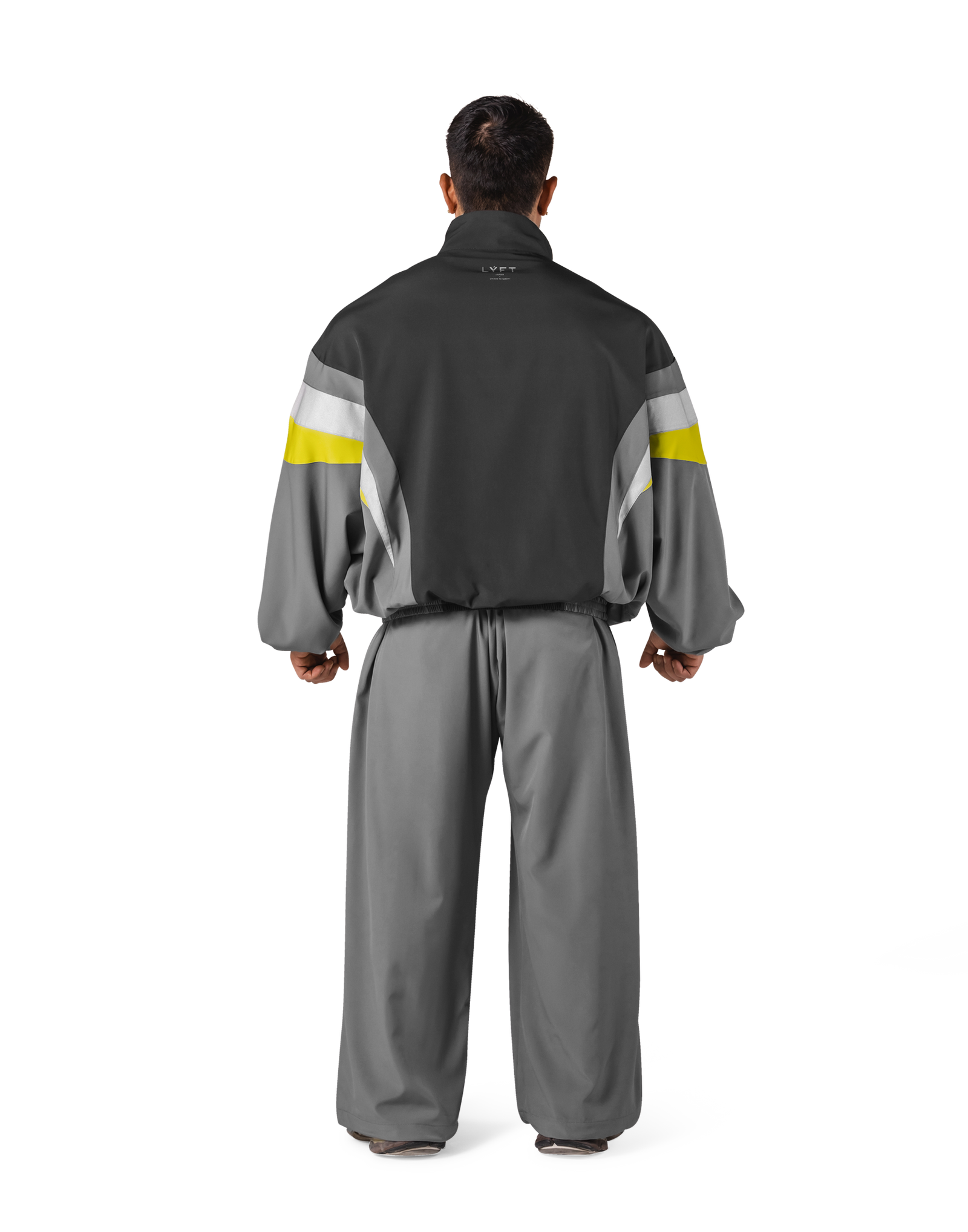 2Line Oversize Track Jacket V.2 - D.Grey – LÝFT