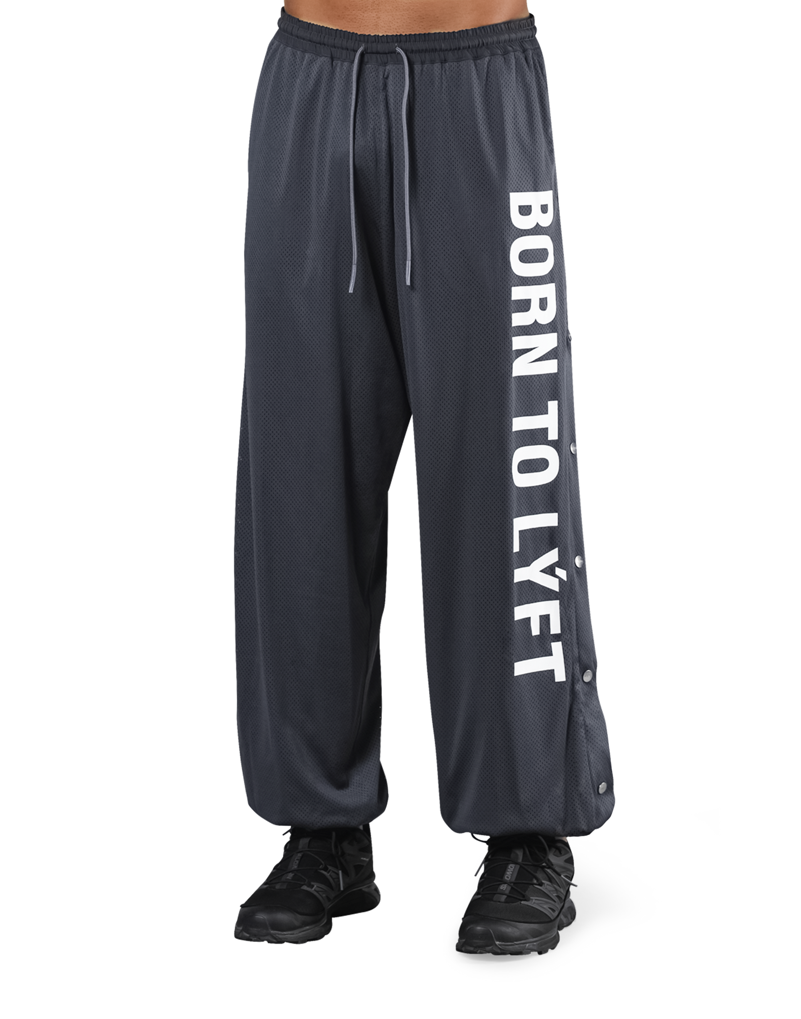 Relax Fit Mesh Pants - D.Grey – LÝFT Relax Fit Mesh Pants - D.Grey – LÝFT
