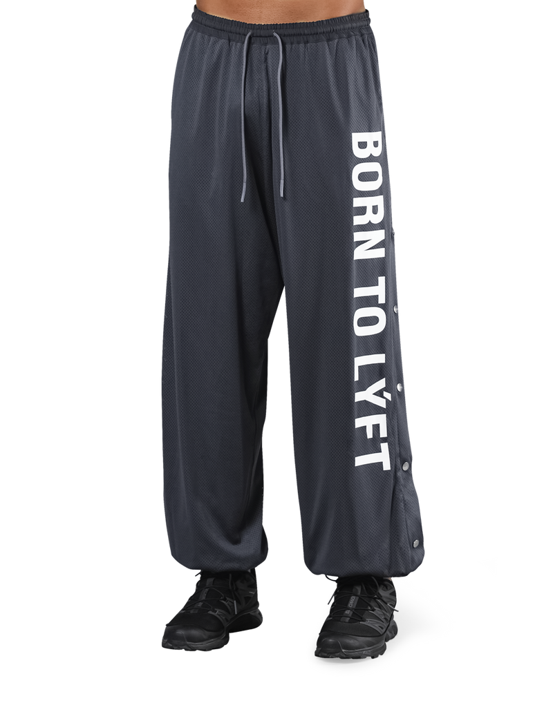 Relax Fit Mesh Pants - D.Grey – LÝFT Relax Fit Mesh Pants - D.Grey – LÝFT