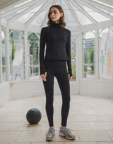 LYCRA® Brushed Inside Standard Leggings - Black