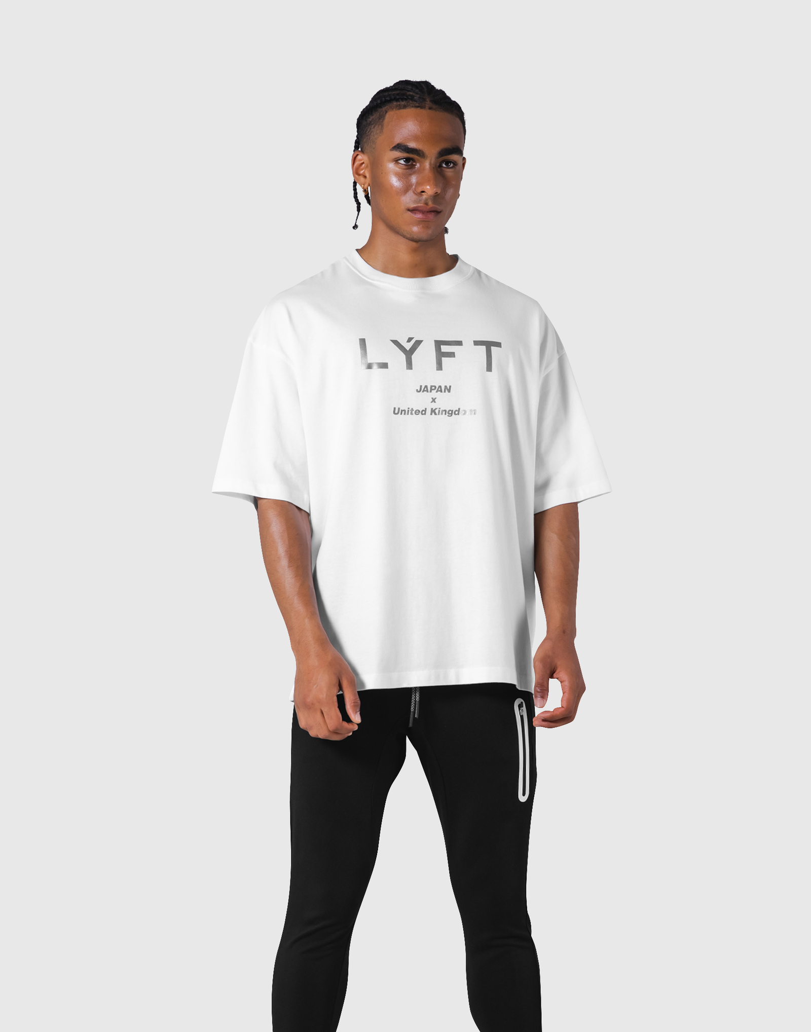 LÝFT Logo Big T-Shirt - White