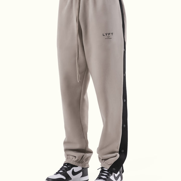 Warm Up Button Sweat Pants - Beige – LÝFT