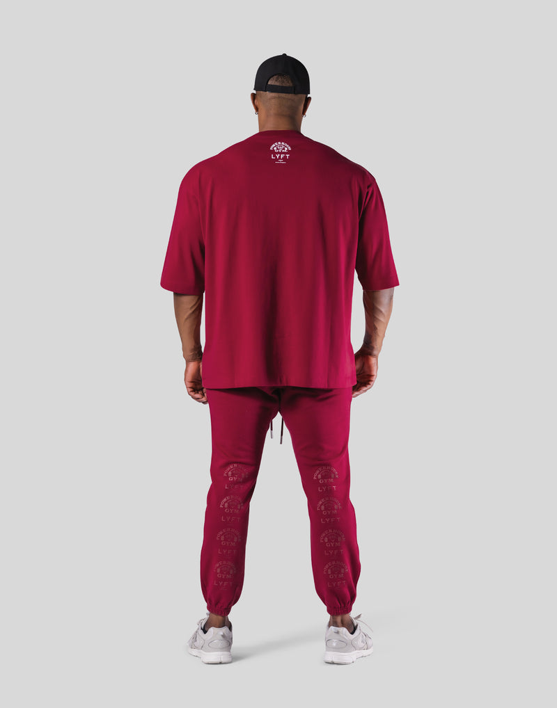 LÝFT × Power House Gym Extra Big T-Shirt - Red