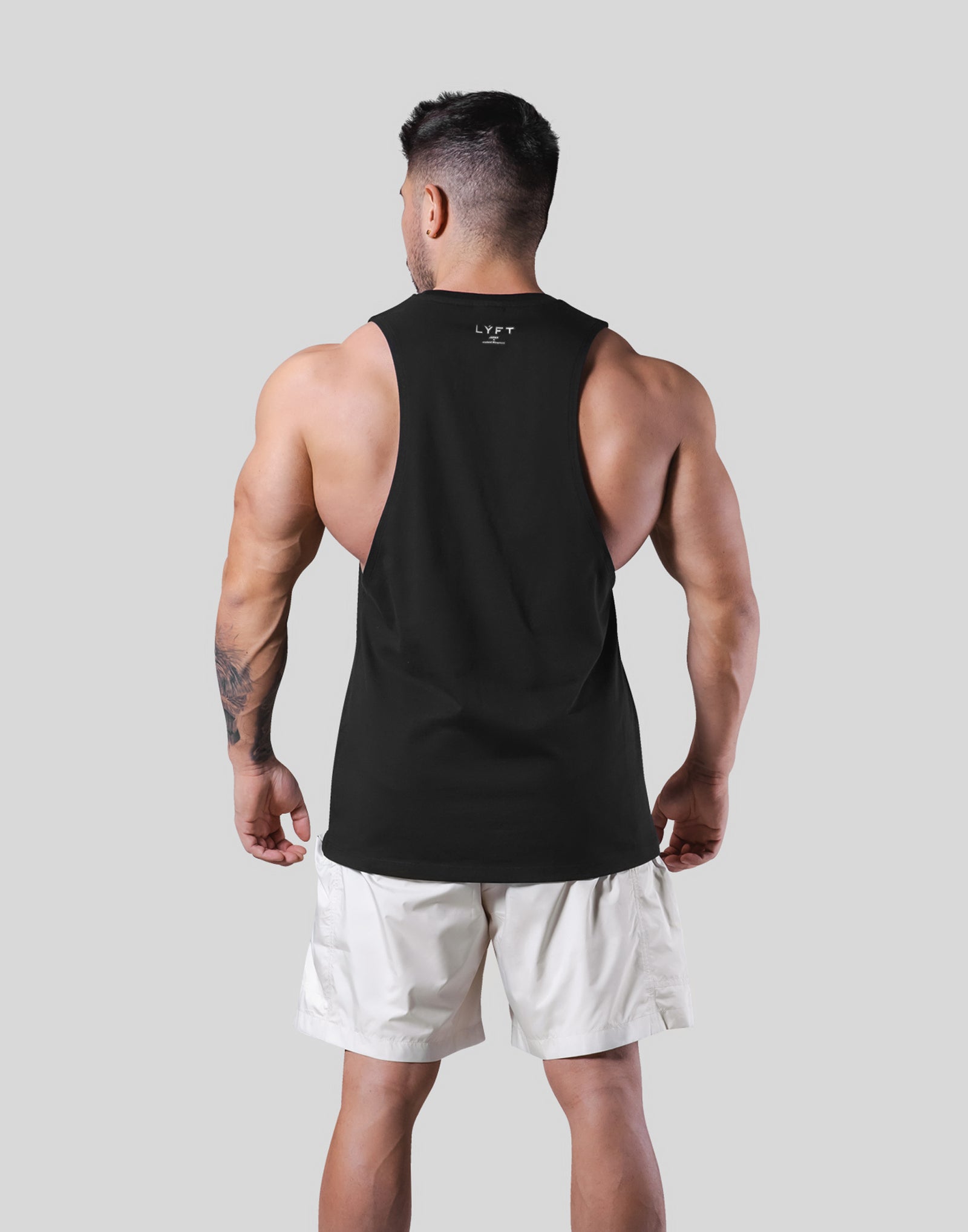 College Logo Drop Tanktop - Black – LÝFT