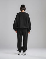 Sorona® Ring Logo Crewneck Sweat - Black