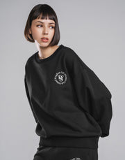 Sorona® Ring Logo Crewneck Sweat - Black