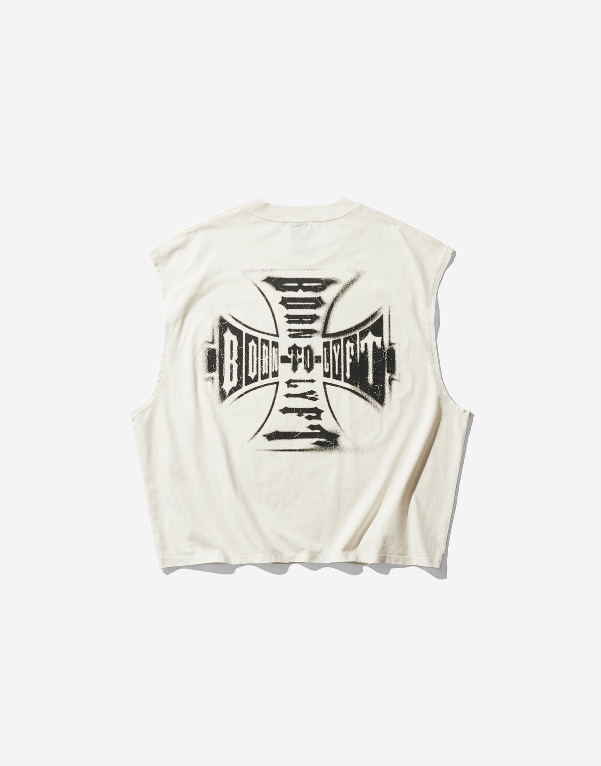 Iron Cross Logo Vintage Tanktop - Ivory