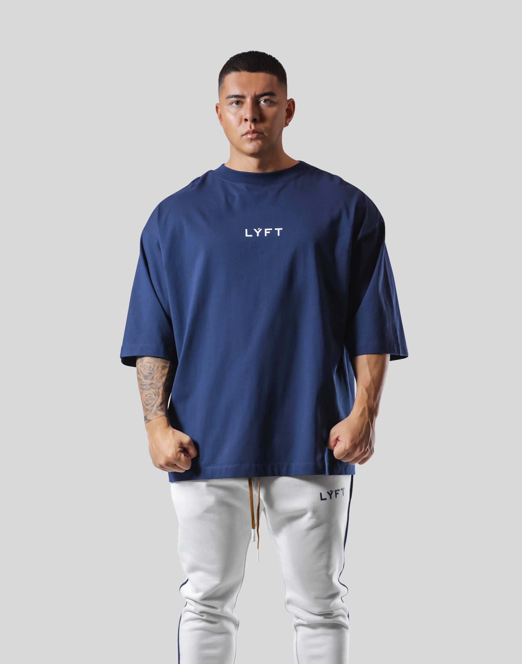 18 Logo Extra Big T-Shirt - Navy – LÝFT