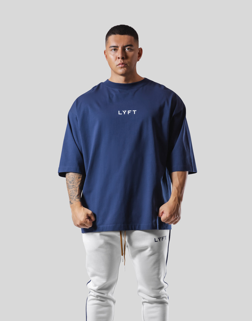 18 Logo Extra Big T-Shirt - Navy – LÝFT