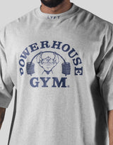 LÝFT × Power House Gym Extra Big T-Shirt - Grey